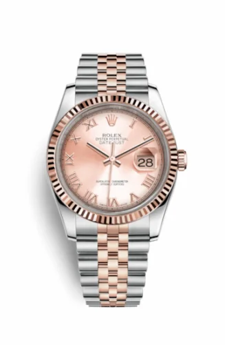 Rolex Datejust 36 Rolesor Everose Fluted / Jubilee / Pink Roman 116231-0089