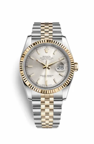 Rolex Datejust 36 Rolesor Yellow Fluted / Jubilee / Silver 116233-0148