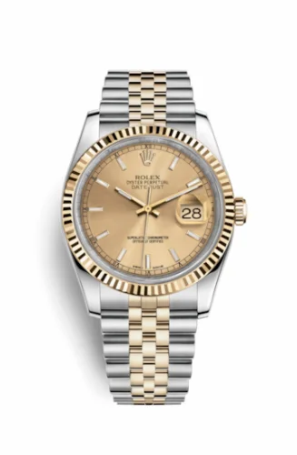 Rolex Datejust 36 Rolesor Yellow Fluted / Jubilee / Champagne 116233-0151
