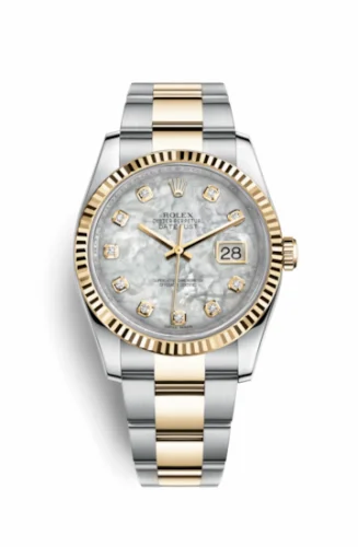 Rolex Datejust 36 Rolesor Yellow Fluted / Oyster / MOP 116233-0167