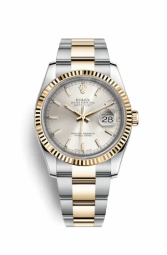 Rolex Datejust 36 Rolesor Yellow Fluted / Oyster / Silver 116233-0169