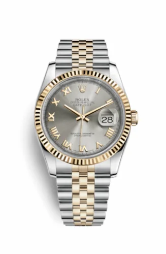 Rolex Datejust 36 Rolesor Yellow Fluted / Jubilee / Steel Roman 116233-0204
