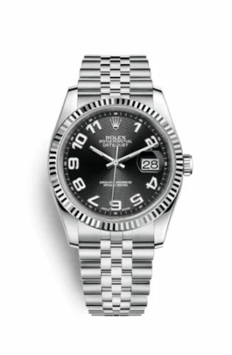 Rolex Datejust 36 Stainless Steel Fluted / Jubilee / Black Arabic 116234-0107