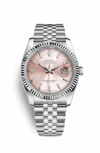 Rolex Datejust 36 Stainless Steel Fluted / Jubilee / Pink 116234-0108