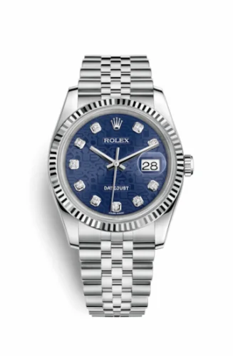 Rolex Datejust 36 Stainless Steel Fluted / Jubilee / Blue Computer 116234-0110