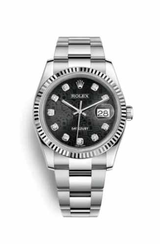 Rolex Datejust 36 Stainless Steel Fluted / Oyster / Black Computer 116234-0122