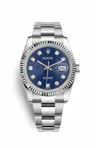 Rolex Datejust 36 Stainless Steel Fluted / Oyster / Blue Computer 116234-0123