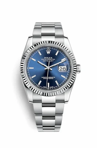 Rolex Datejust 36 Stainless Steel Fluted / Oyster / Blue 116234-0128