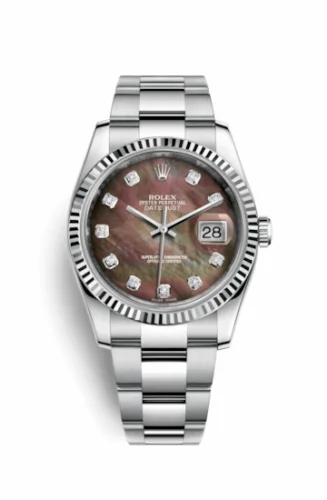Rolex Datejust 36 Stainless Steel Fluted / Oyster / Brown MOP 116234-0149