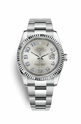 Rolex Datejust 36 Stainless Steel Fluted / Oyster / Silver Arabic 116234-0155