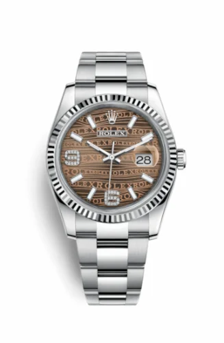 Rolex Datejust 36 Stainless Steel Fluted / Oyster / Bronze Wave 116234-0156