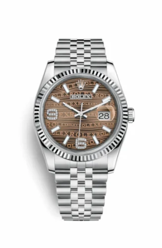 Rolex Datejust 36 Stainless Steel Fluted / Jubilee / Bronze Wave 116234-0158