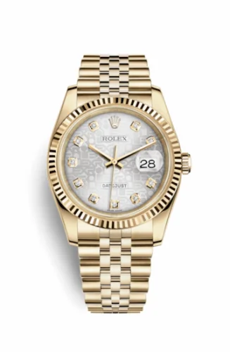 Rolex Datejust 36 Yellow Gold Fluted / Jubilee / Rhodium Computer 116238-0069