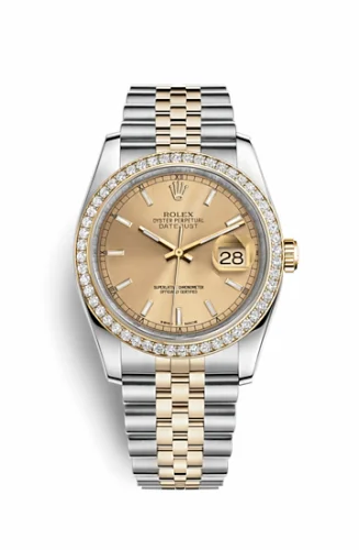 Rolex Datejust 36 Rolesor Yellow Diamond / Jubilee / Champagne 116243-0003