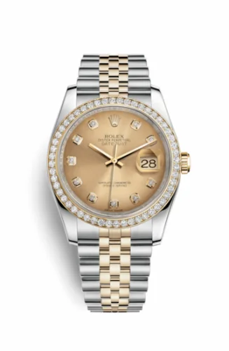 Rolex Datejust 36 Rolesor Yellow Diamond / Jubilee / Champagne Diamond 116243-0005