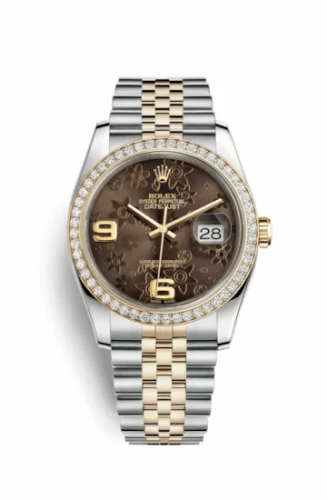 Rolex Datejust 36 Rolesor Yellow Diamond / Jubilee / Bronze Floral 116243-0010