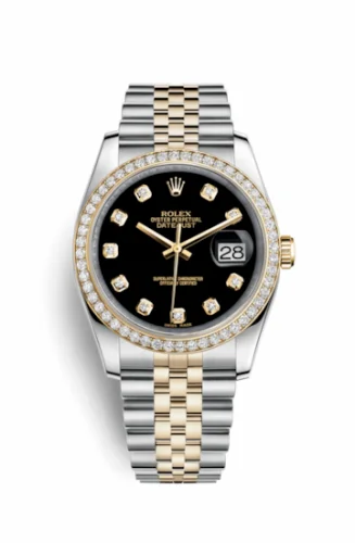 Rolex Datejust 36 Rolesor Yellow Diamond / Jubilee / Black Diamond 116243-0016