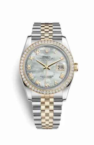 Rolex Datejust 36 Rolesor Yellow Diamond / Jubilee / MOP Roman 116243-0017