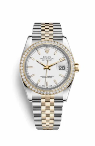 Rolex Datejust 36 Rolesor Yellow Diamond / Jubilee / White 116243-0063