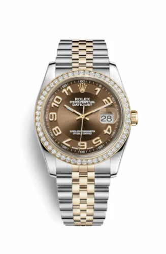 Rolex Datejust 36 Rolesor Yellow Diamond / Jubilee / Bronze Arabic 116243-0075