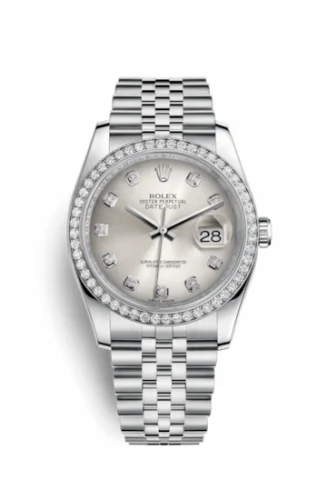 Rolex Datejust 36 Stainless Steel Diamond / Jubilee / Silver Diamonds 116244-0001