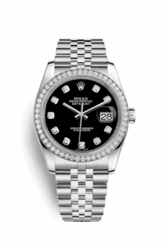 Rolex Datejust 36 Stainless Steel Diamond / Jubilee / Black Diamond 116244-0014