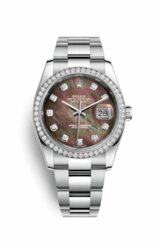 Rolex Datejust 36 Stainless Steel Diamond / Oyster / Black MOP 116244-0019