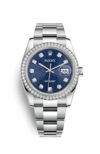 Rolex Datejust 36 Stainless Steel Diamond / Jubilee / Blue Computer 116244-0021