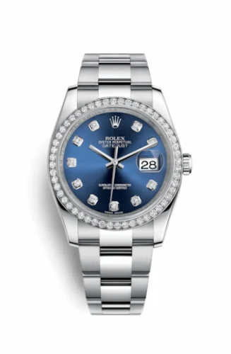 Rolex Datejust 36 Stainless Steel Diamond / Oyster / Blue Diamond 116244-0022