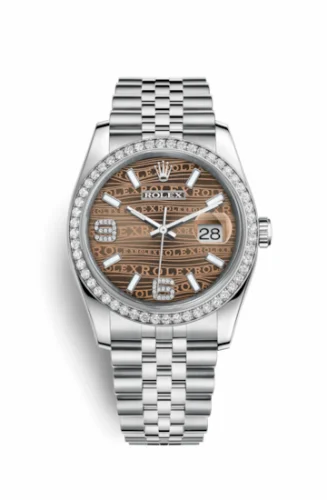 Rolex Datejust 36 Stainless Steel Diamond / Jubilee / Bronze Wave 116244-0034