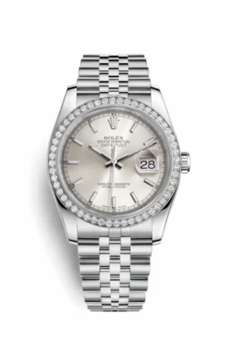 Rolex Datejust 36 Stainless Steel Diamond / Jubilee / Silver 116244-0058