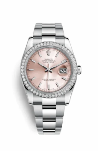Rolex Datejust 36 Stainless Steel Diamond / Oyster / Pink 116244-0061