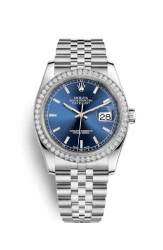 Rolex Datejust 36 Stainless Steel Diamond / Jubilee / Blue 116244-0063