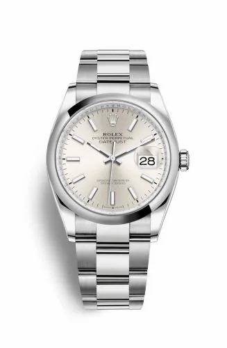 Rolex Datejust 36 Stainless Steel / Domed / Silver / Oyster 126200-0002