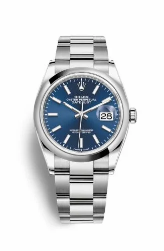 Rolex Datejust 36 Stainless Steel / Domed / Blue / Oyster 126200-0006