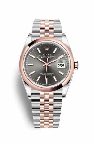 Rolex Datejust 36 Stainless Steel / Everose / Smooth / Slate / Jubilee 126201-0013