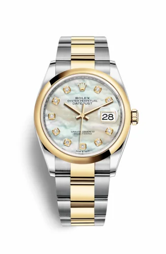 Rolex Datejust 36 Stainless Steel / Yellow Gold / Smooth / MOP Diamond / Oyster 126203-0024