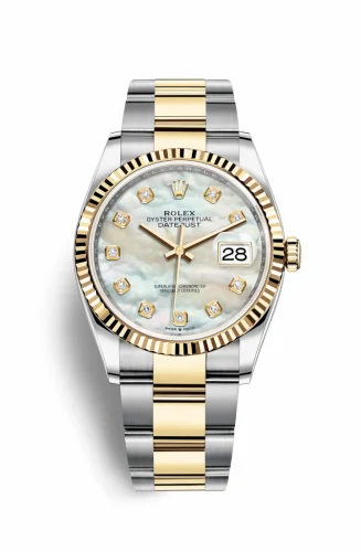 Rolex Datejust 36 Stainless Steel / Yellow Gold / Fluted / MOP Diamond / Oyster 126233-0024