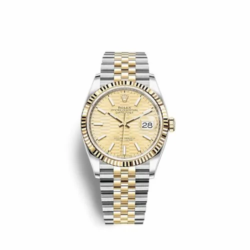 Rolex Datejust 36 Stainless Steel / Yellow Gold / Fluted / Champagne - Fluted / Jubilee 126233-0039
