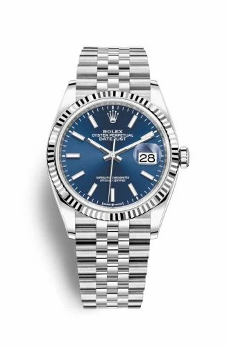Rolex Datejust 36 Stainless Steel / Fluted / Blue / Jubilee 126234-0017