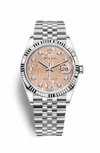 Rolex Datejust 36 Stainless Steel / Fluted / Pink Jubilee / Jubilee 126234-0023