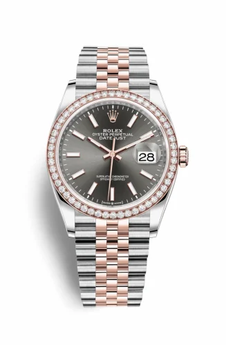 Rolex Datejust 36 Stainless Steel / Everose / Diamond / Slate / Jubilee 126281RBR-0001
