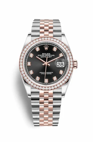 Rolex Datejust 36 Stainless Steel / Everose / Diamond / Black Diamond / Jubilee 126281RBR-0007