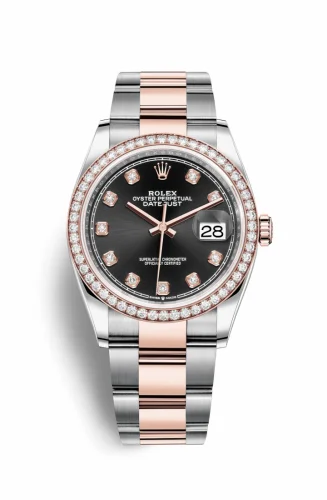 Rolex Datejust 36 Stainless Steel / Everose / Diamond / Black Diamond / Oyster 126281RBR-0008