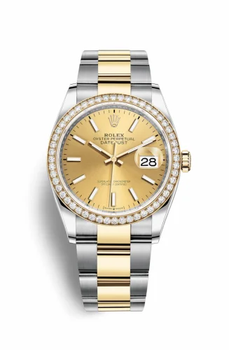 Rolex Datejust 36 Stainless Steel / Yellow Gold / Diamond / Champagne / Oyster 126283RBR-0002