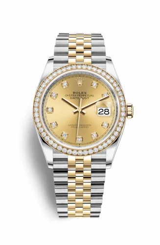 Rolex Datejust 36 Stainless Steel / Yellow Gold / Diamond / Champagne Diamond / Jubilee 126283RBR-0003