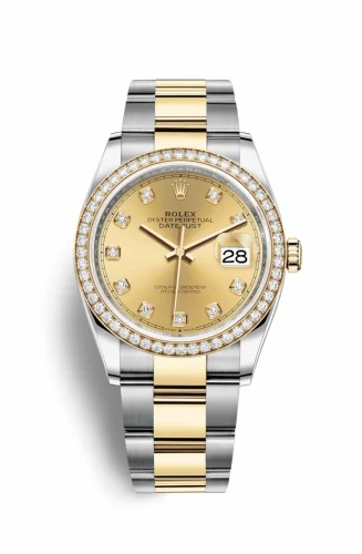 Rolex Datejust 36 Stainless Steel / Yellow Gold / Diamond / Champagne Diamond / Oyster 126283RBR-0004