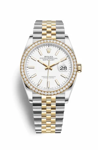 Rolex Datejust 36 Stainless Steel / Yellow Gold / Diamond / White / Jubilee 126283RBR-0005