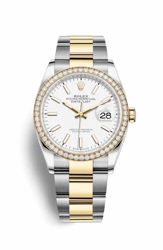 Rolex Datejust 36 Stainless Steel / Yellow Gold / Diamond / White / Oyster 126283RBR-0006