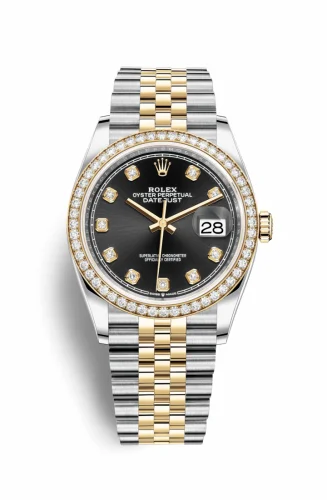 Rolex Datejust 36 Stainless Steel / Yellow Gold / Diamond / Black Diamond / Jubilee 126283RBR-0007